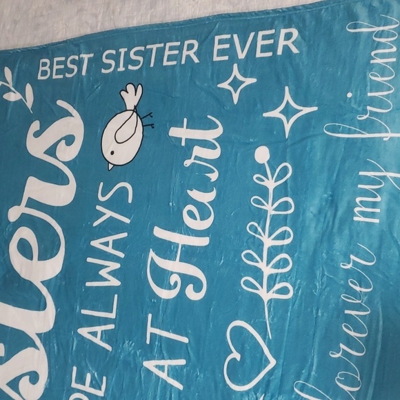 21- Inspirational Words To My Sister Throw Blanket NWT - Picture 5 of 8